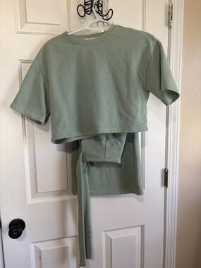 She and Sky Sage Green Matching Set